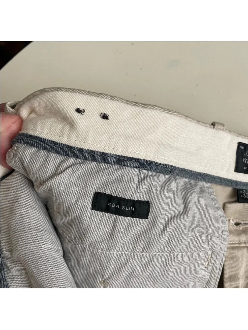 J. Crew Men’s 484 Slim Chinos Pant Light Khaki Size 33x32